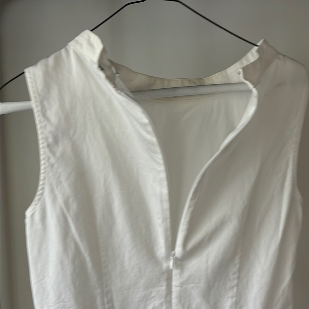 Brooks Brothers Sleeveless White Cotton Blouse – Size 4 - Picture 7 of 7